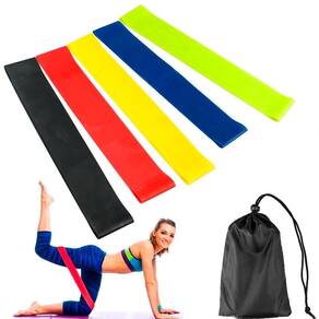 Kit 5 Elásticos Extra Forte Para Treinamento E Musculação