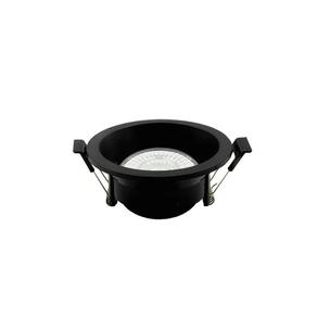 Spot de Embutir Redondo Recuado Preto 9cm Led 5W 3000K Bivolt