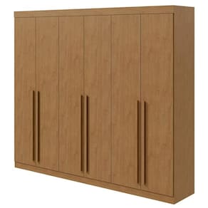 Guarda Roupa Casal Bertha 6 Portas Amêndoa Clean - Lopas
