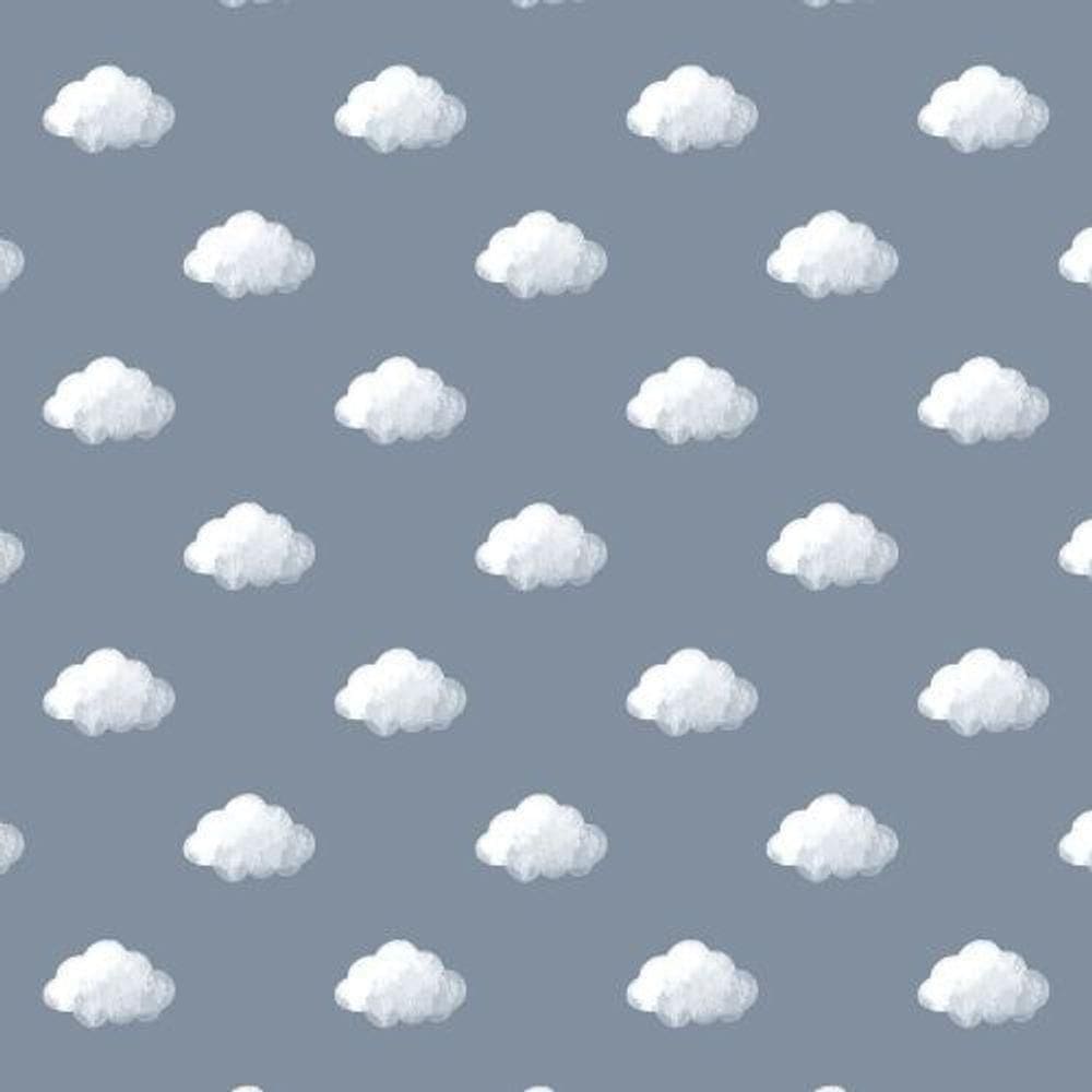 Papel De Parede Happy Infantil Azul 14833