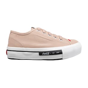 Tênis Coca Cola Daytona Plataforma Canvas Feminino Areia