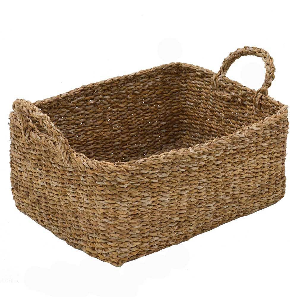 Cesta Decorativa em Fibra Natural 38cm