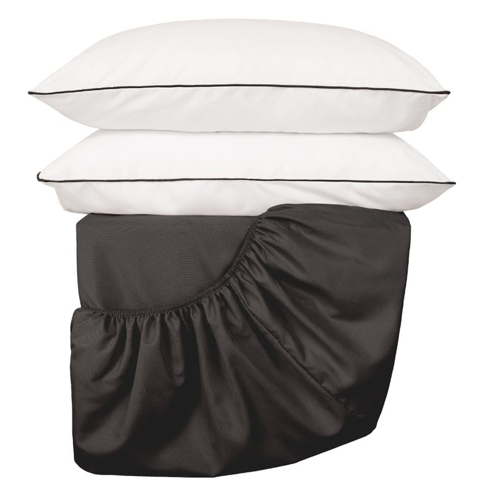 Jogo de Lençol Queen Linea 200 Fios 3 Peças - Preto