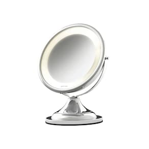 Espelho de Mesa com Luz  Ampliação 5x - CrysB