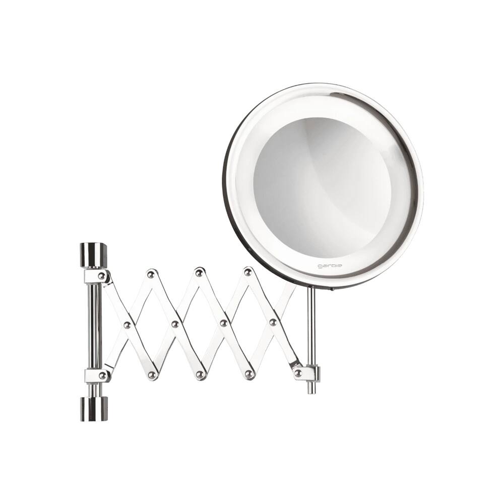 Espelho de Parede Pantográfico C/ Luz Flex Lux Ampliação 5x