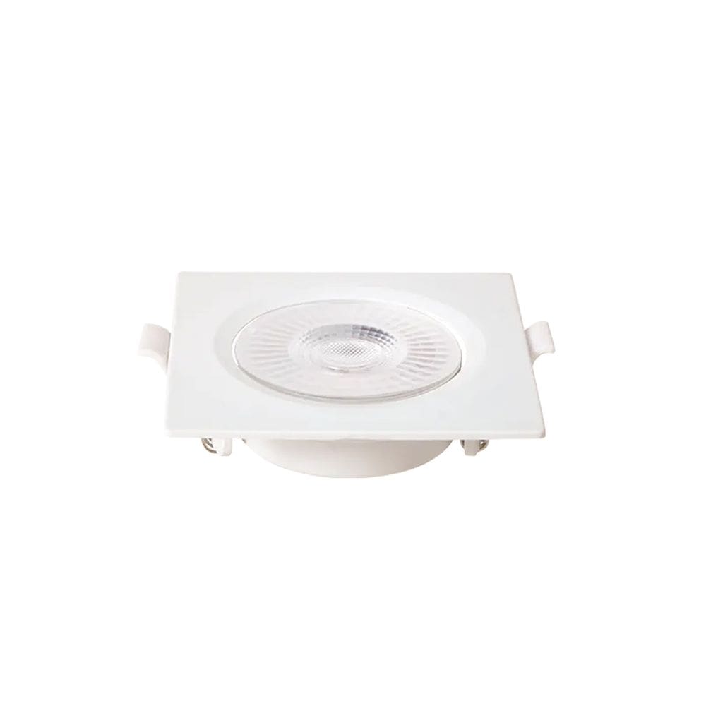 Spot de Embutir Quadrado Plano Branco 11,3cm Led 9W 6500K Bivolt