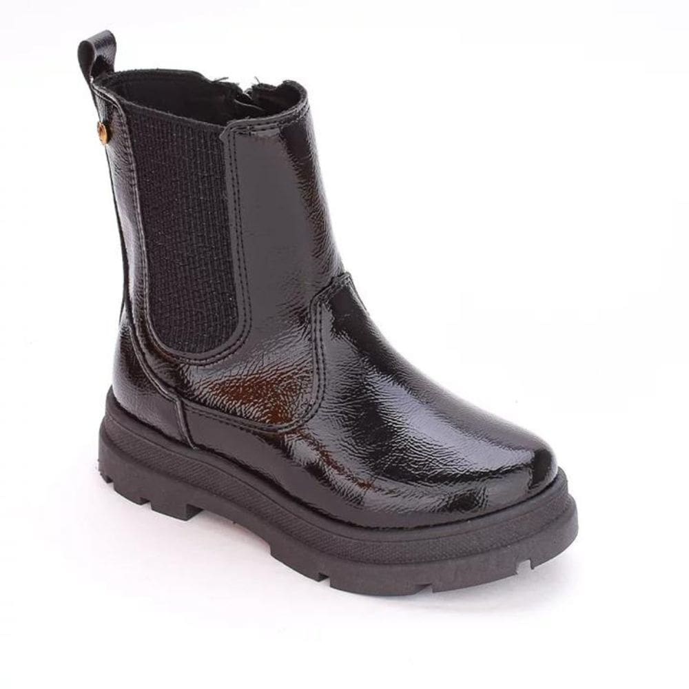 Bota Coturno Chelsea Comfort Kidy Infantil Preto