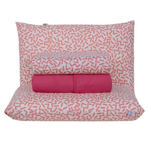 Jogo de Lençol Queen Home Style 180 Fios 4 Peças - Gummy Pink
