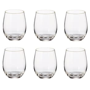Jogo de 6 Copos para Whisky em Cristal 410ml