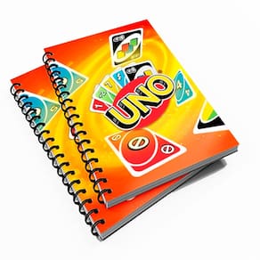 Caderno Universitário 96 fls Pers. Jogo Uno