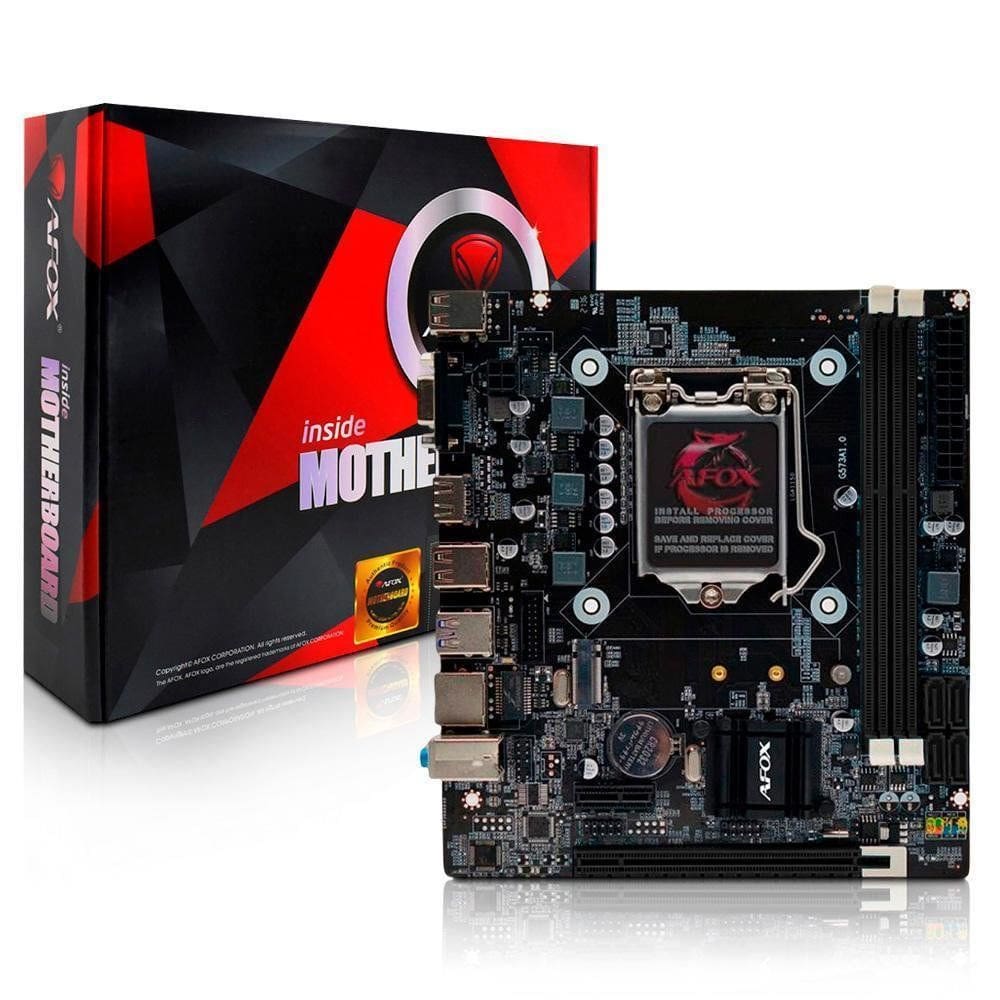 Placa Mãe AFOX Intel IH81-MA5-V4 DDR3 LGA1150 HDMI