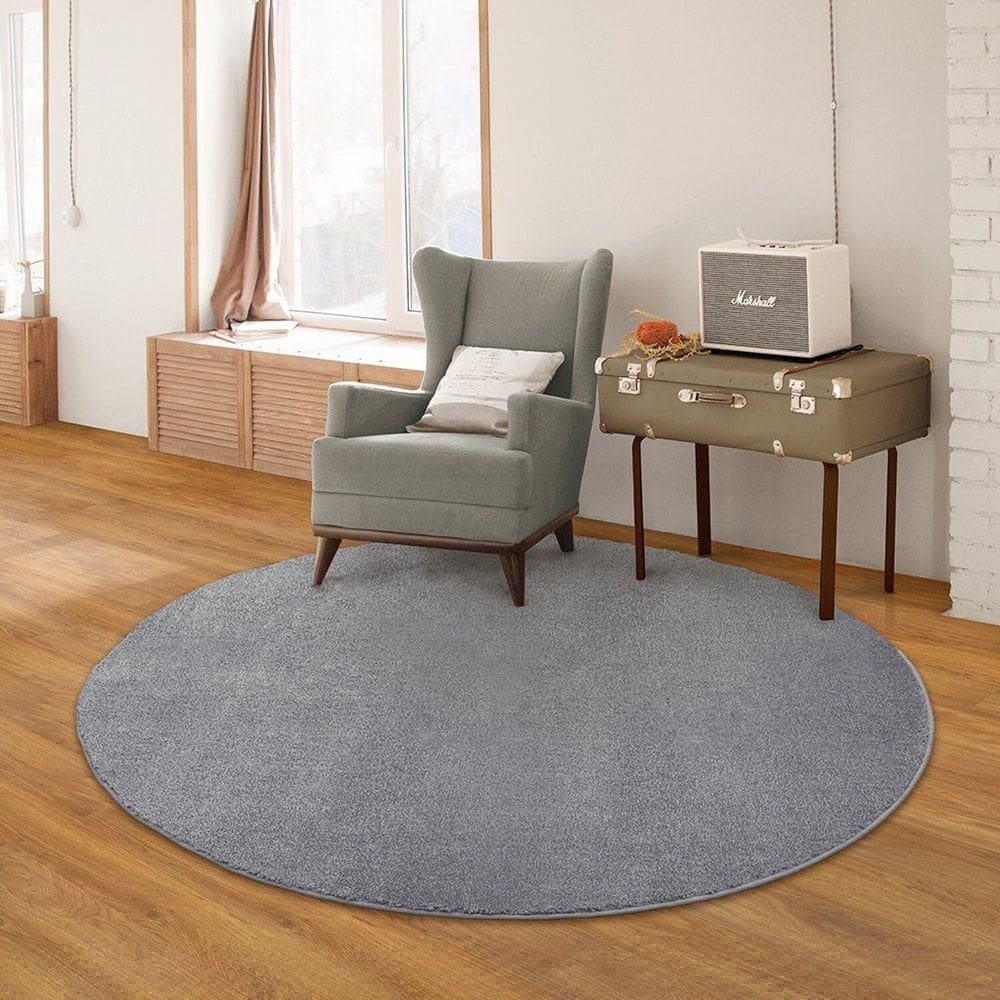 Tapete Tufting Ecletik 190cmx190 Cm Cinza