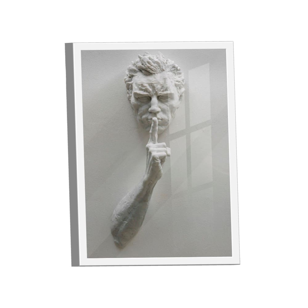 Quadro Decorativo Silêncio 3D