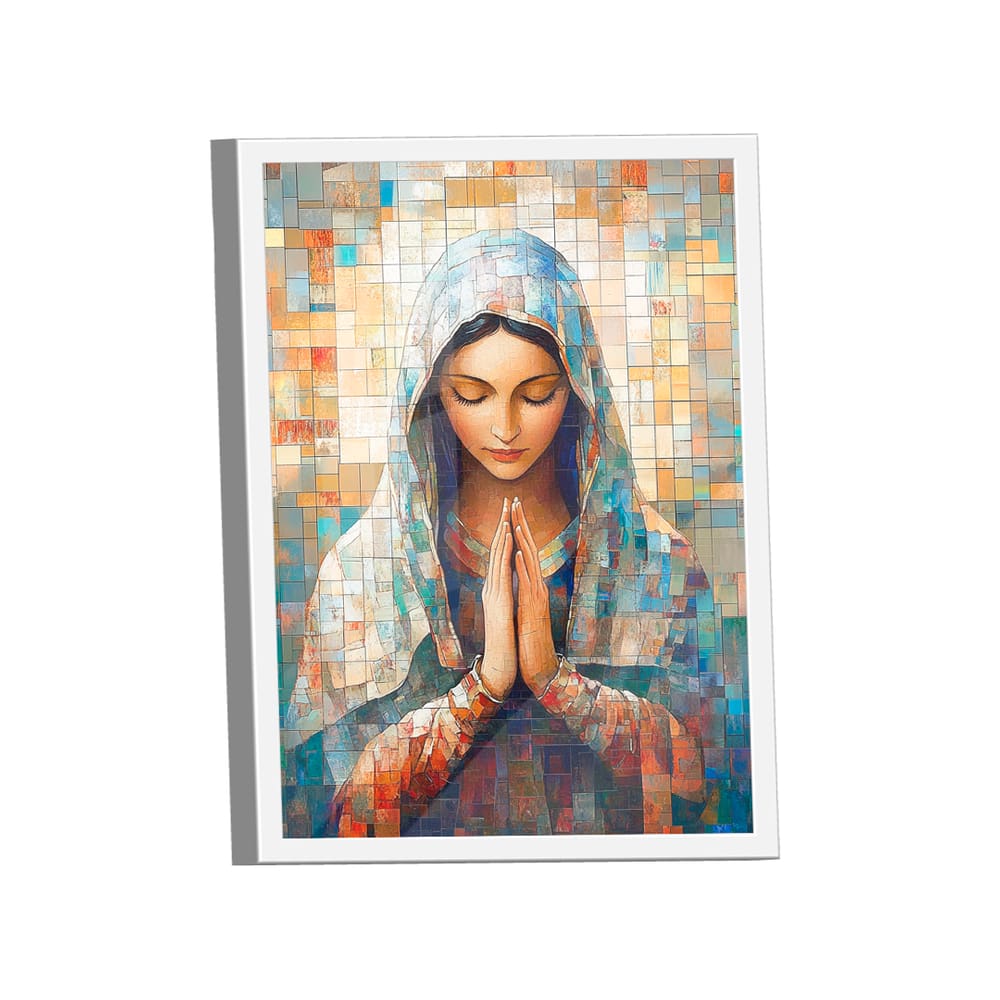 Quadro Decorativo Virgem Maria em Grid Arte Variação