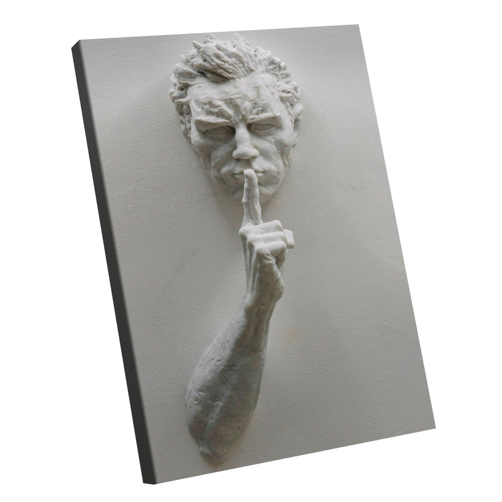 Quadro Decorativo Silêncio 3D