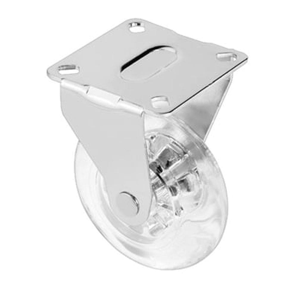 Rodízio Gel Rg 75 Base Fixa Cromado Fixo 55Kg