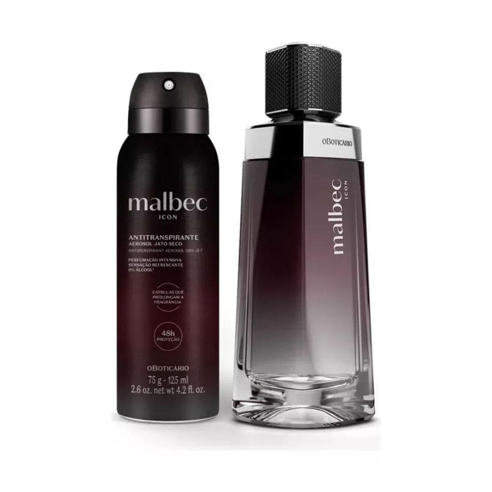 Combo Malbec Icon | Colônia 100ml + Desodorante 75g/125ml
