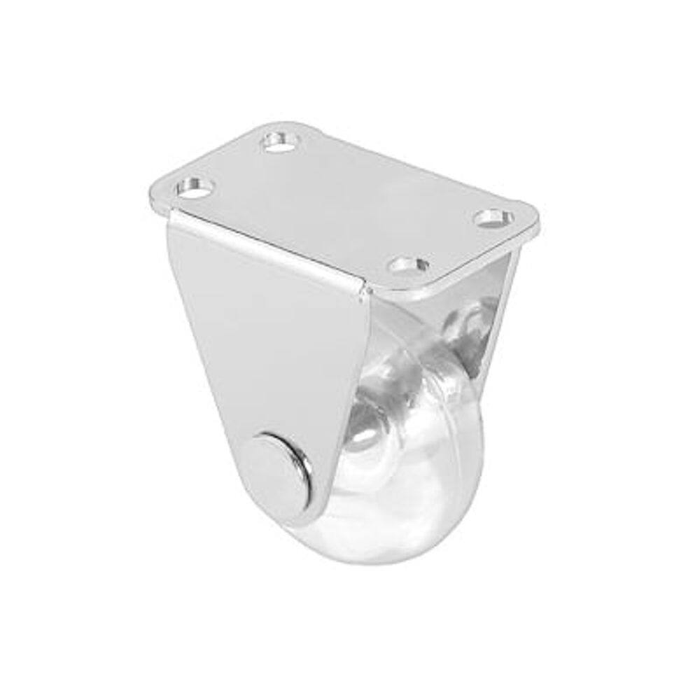 Rodízio Gel Rg 35 Base Fixa Cromado Fixo 35Kg