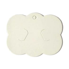 Kit 1.000 Embalagens Nuvem Para Laço Presilha Tag Branco