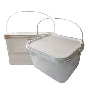 Balde Transparente 2.4L Para Massa Corrida