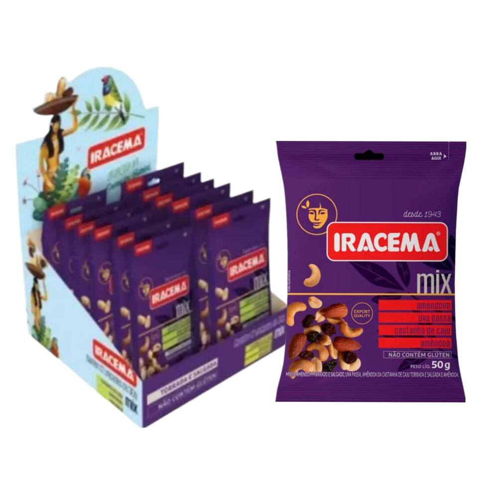 Mix de Nuts Iracema Sachê 50g C/12 Unid