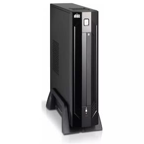 Gabinete K-mex Mini Itx Gi-9d89 B. Piano Com Fonte Pd-200 200w Com Cabo Com Usb+hd Audio