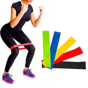 Kit 5 Faixas Elásticas Para Treinamento Muscular