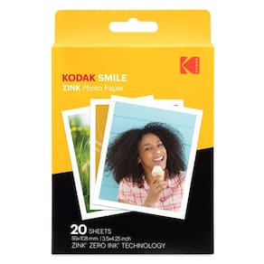 Papel fotográfico KODAK Zink Premium 3,5 x 4,25 polegadas para Smile Classic
