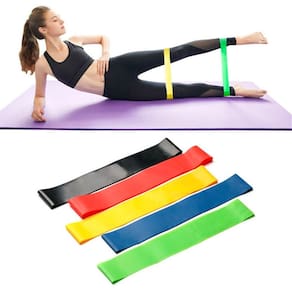 Kit 5 Faixas Elásticas Extra Forte Para Treinamento Academia