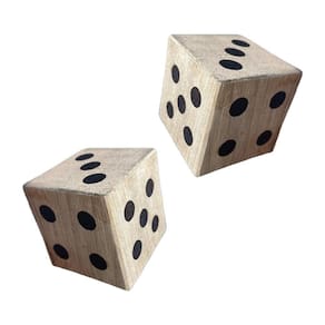 Kit 2 Dados 6 Lados Para Jogos Rpg, Clube, Festa, Jogos Familiares Preto