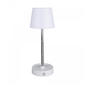 Luminária de Mesa Led 3 Tons Usb Touch Retrátil Luna Branca
