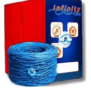 Cabo Utp Cftv-rede 4 Pares 51mm 305 Metros Azul