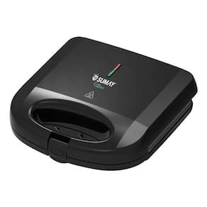 Sanduicheira Grill Elétrica Antiaderente Sumay Preto 127v