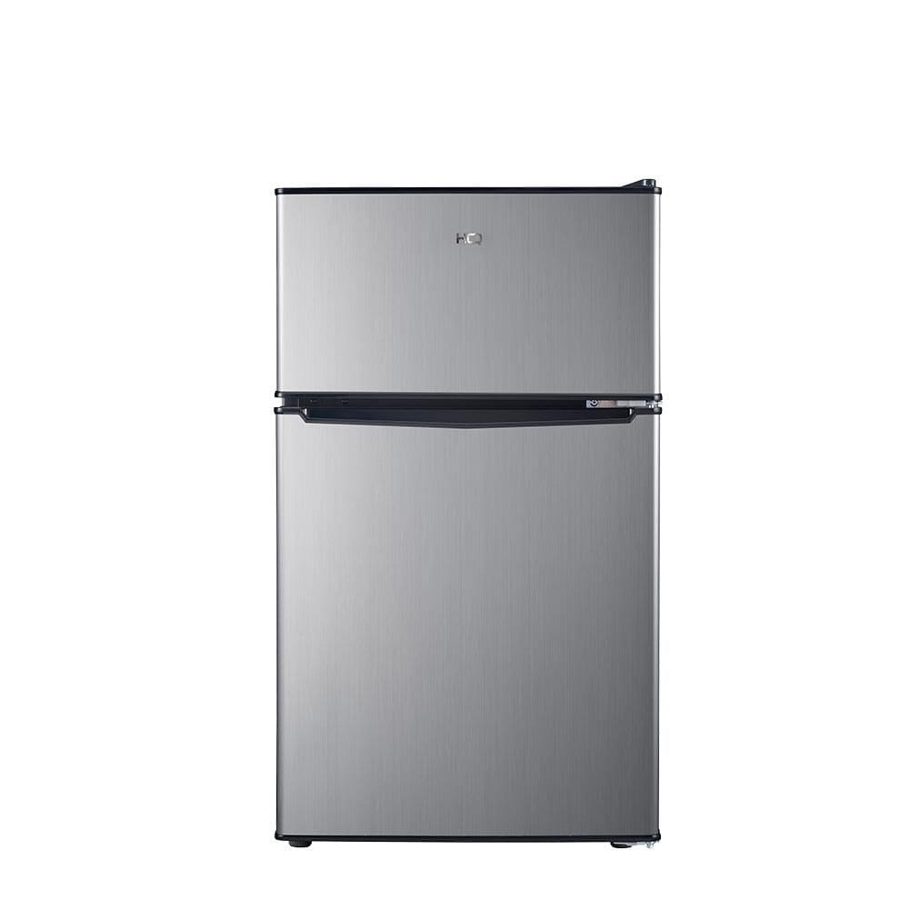 Frigobar Refrigerador Compacto HQ Defrost 90 Litros Preto/Inox HQ-90RDF