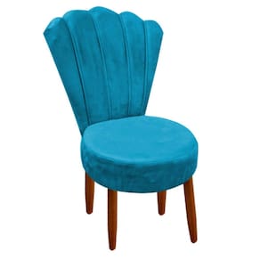 Conjunto 2 Cadeiras Estofadas Sala De Jantar Anna Suede Turquesa