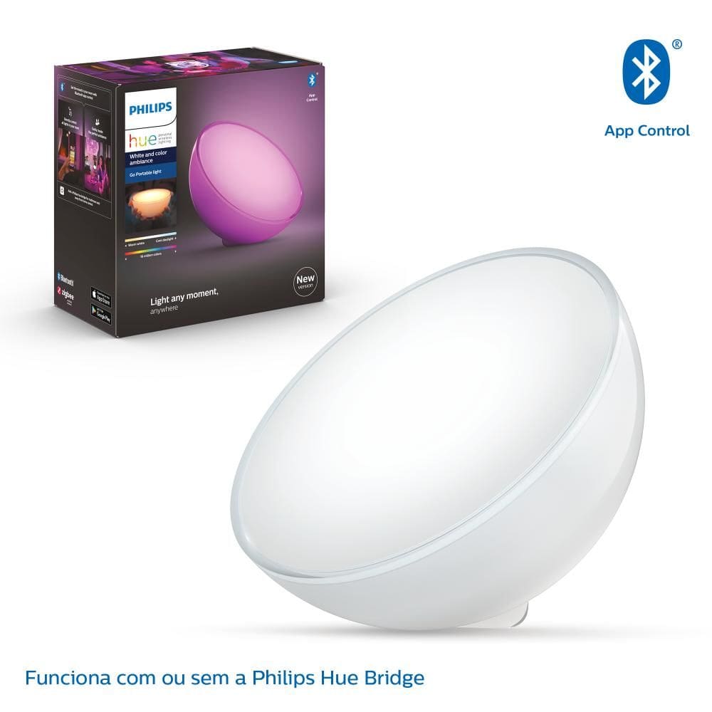 Philips Hue Go Luminária LED de Mesa Inteligente portátil