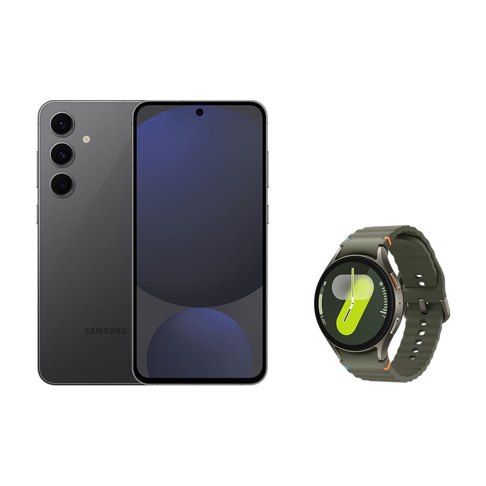 Celular Samsung S24 FE 256GB - Grafite + Galaxy Watch7 BT 44mm - Verde