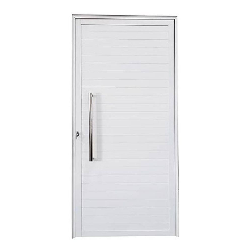 Porta Lambril 210x70 c/Puxador L/Dir. - Alumínio Branco - Linha 25