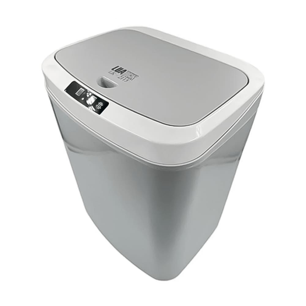 Lixeira Inteligente 15L com Sensor 3 em 1, Abertura Automática, Bateria Recarregável e Design Moderno