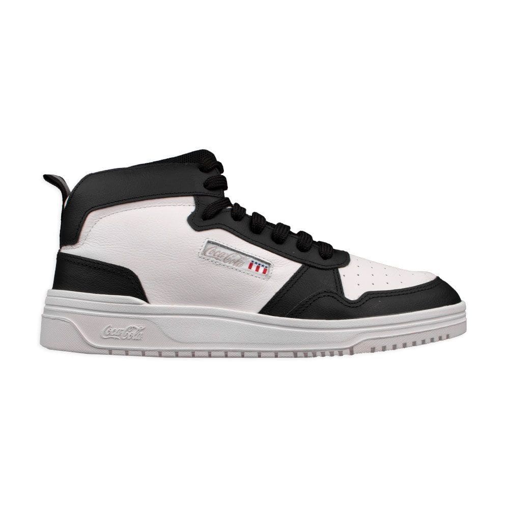 Tênis Coca-Cola March Ray Leather Hi Casual Masculino Branco