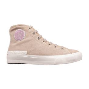 Tênis Coca-Cola Casual Sunset Suede Hi Areia e Rosa Feminino