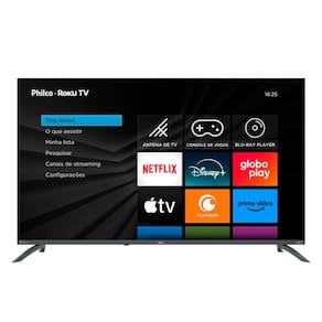 Smart TV 50” Philco PTV50VA4REGB Roku TV LED Dolby Audio