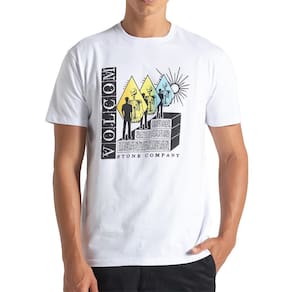 Camiseta Volcom Reflected WT25 Masculina Branco