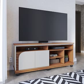 Rack para TV até 65 Pol 150x63cm Jurerê Freijó Off White