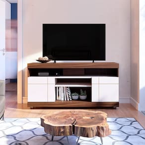 Rack para TV até 47 Pol 136x68cm Yara Nogueira Off White