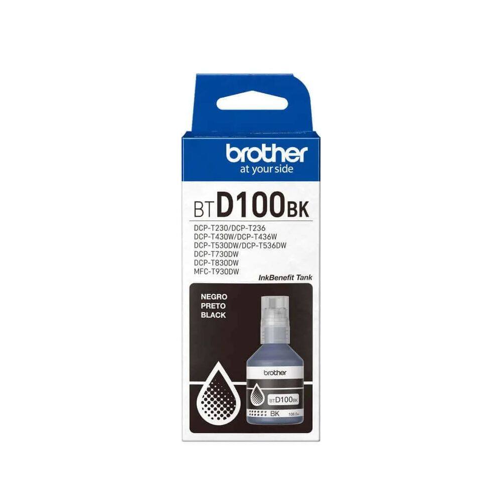 Refil de Tinta Brother Preto 5K BTD100BK