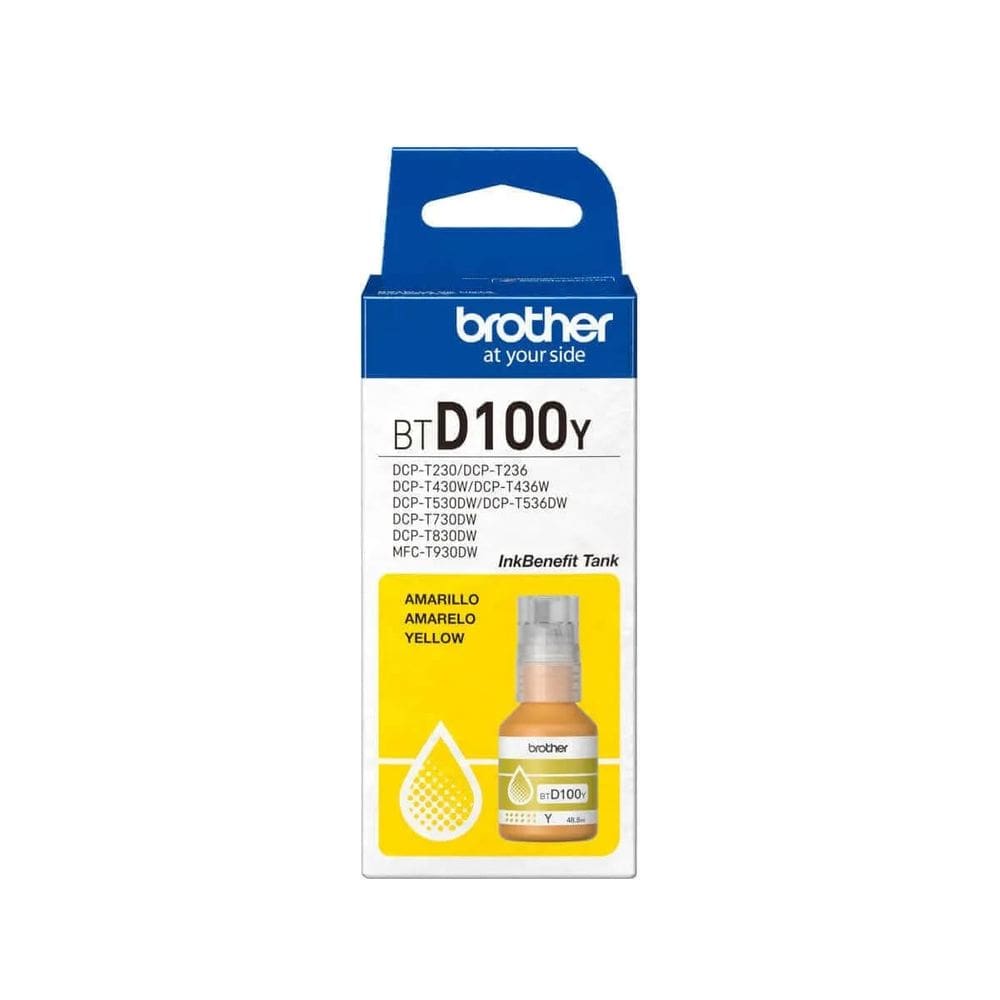 Refil de Tinta Brother Amarelo 5K BTD100Y