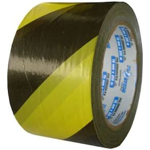 Fita de sinalização zebrada 200 metros - Plastcor