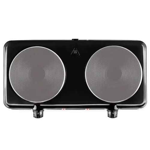 imagem-Fogao de Mesa Eletrico Portatil 2 Bocas ELGIN - 42FOG0201000  Preto  110 VOLTS