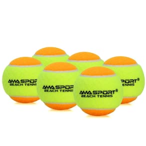 Bola de Beach Tennis Ama Sport - Pack com 06 Bolas